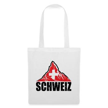 Schweiz Matterhorn - Switzerland Flag - Tote Bag - white - Front
