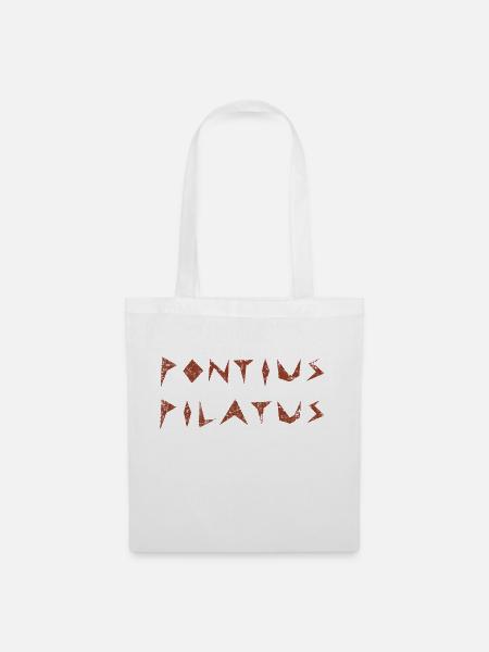 Pontius Pilatus - Stoffbeutel - Weiß