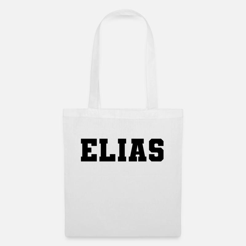 Name - Elias - Stoffbeutel - Weiß