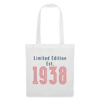 Limited Edition 1938 Geburtstag - Stoffbeutel - Weiß - Vorne