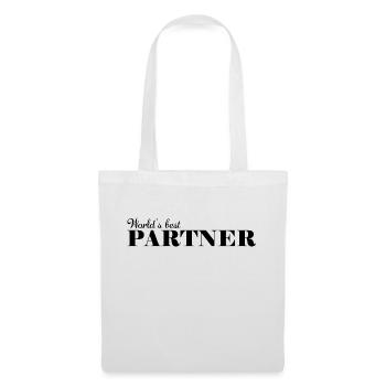 der weltbeste Partner - Stoffbeutel - Weiß - Vorne