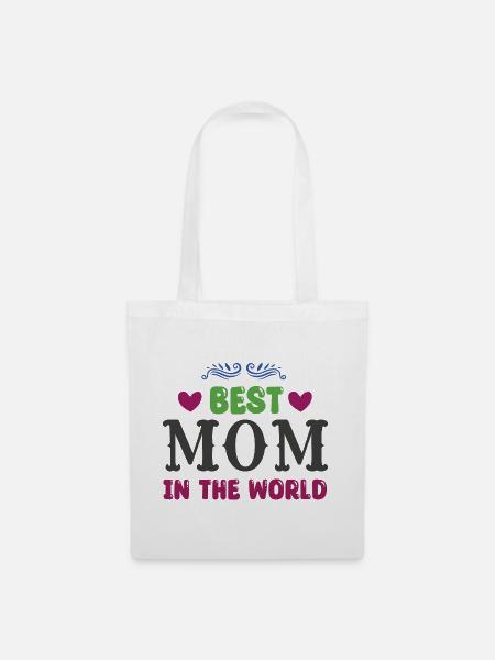 Beste Mutter der Welt - Stoffbeutel - Weiß