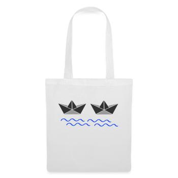 Paper Boats 02 - Tote Bag - white - Front