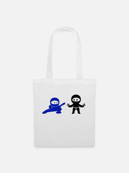 ninjas - Stoffbeutel - Weiß