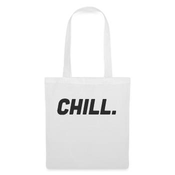 Chill - Schriftzug - Stoffbeutel - Weiß - Vorne