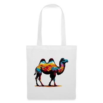 Chameau - Sac en tissu - blanc - Devant