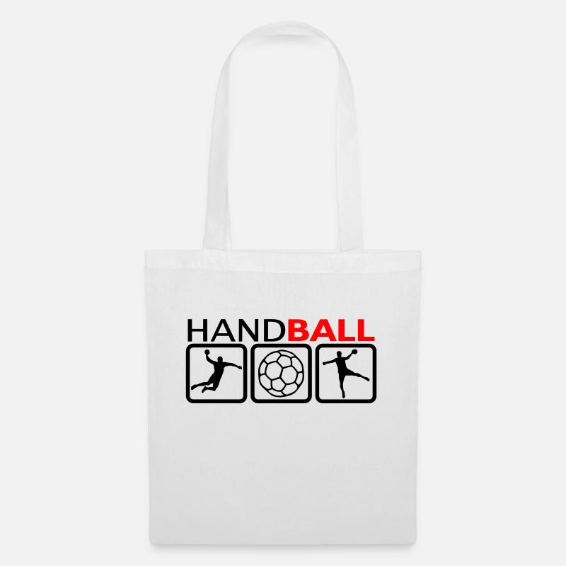 Handball - Stoffbeutel - Weiß