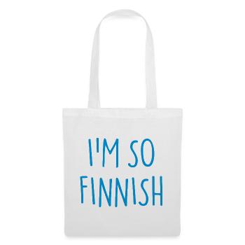 I'M SO FINNISH Finnish Finland - Tote Bag - white - Front