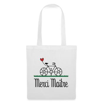 MAÎTRE. MAITRE. MERCI. MERCI MAÎTRE. MAITRE - Sac en tissu - blanc - Devant