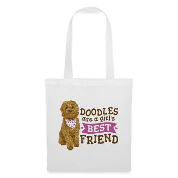 Doodle Girl's Best Friend - Stoffbeutel - Weiß - Vorne