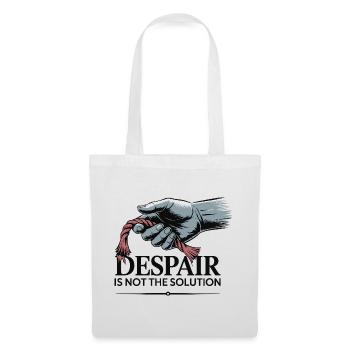 Resilient Hand Holding Frayed Rope - Tote Bag - white - Front