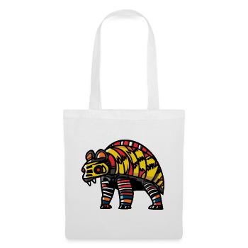Armadillo Halloween Bande Dessinée Drôle - Sac en tissu - blanc - Devant