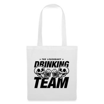 Drinking Team Skelett Bier - Stoffbeutel - Weiß - Vorne
