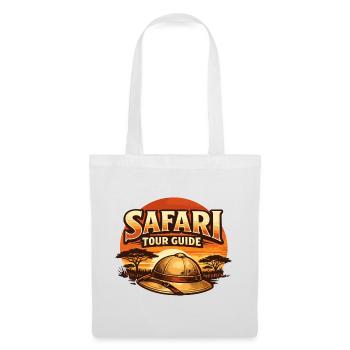 Guide touristique drôle de costume de safari - Sac en tissu - blanc - Devant