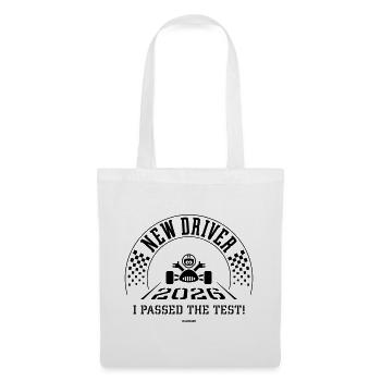 New Driver 2026 – I Passed The Test! (Black) - Tote Bag - white - Front