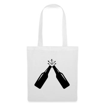 Cheers – Beer Bottles Toast - Tote Bag - white - Front