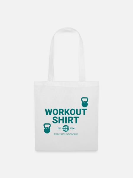 Workout Shirt - Stoffbeutel - Weiß