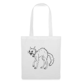 Yoru Neko – Schwarz - Stoffbeutel - Weiß - Vorne