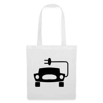Elektrische Autos - Stoffbeutel - Weiß - Vorne
