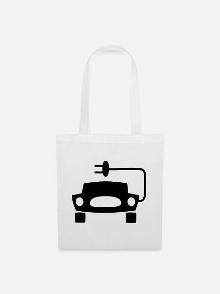 Elektrische Autos - Stoffbeutel - Weiß