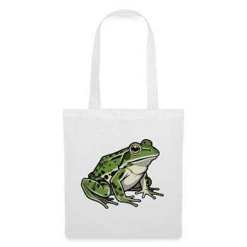 Frosch  - Stoffbeutel - Weiß - Vorne