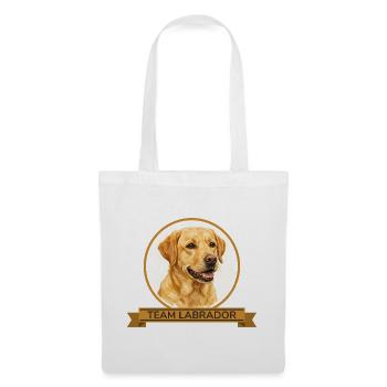 Team Labrador Retriever - Stoffbeutel - Weiß - Vorne