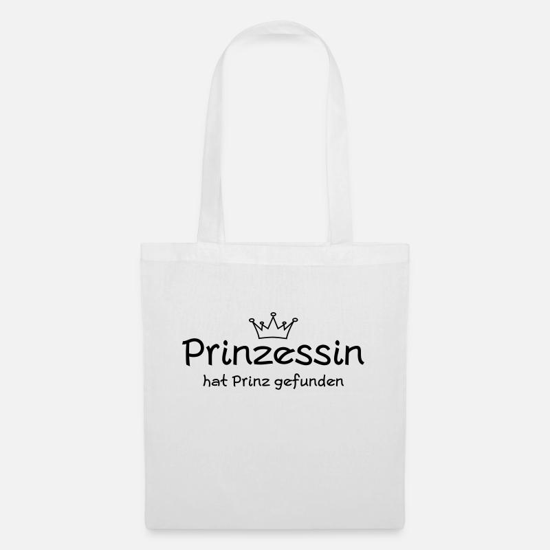 prinzessin - Stoffbeutel - Weiß