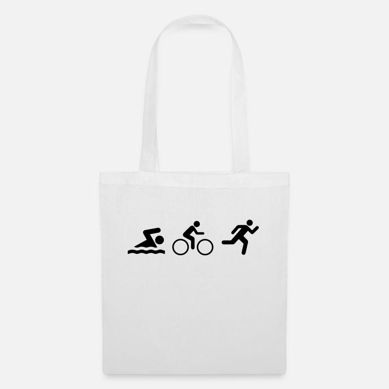 Triatlon_v9 - Stoffbeutel - Weiß