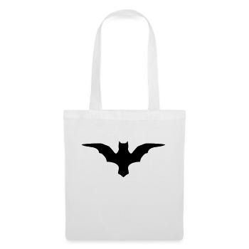 Bat, battes - Sac en tissu - blanc - Devant