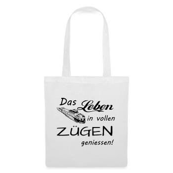 Das Leben geniessen - Stoffbeutel - Weiß - Vorne