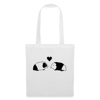 Meerschwein Love - Stoffbeutel - Weiß - Vorne