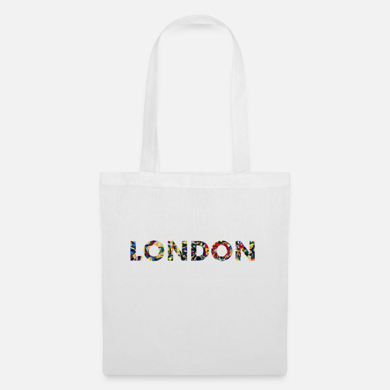 LONDON - Stoffbeutel - Weiß