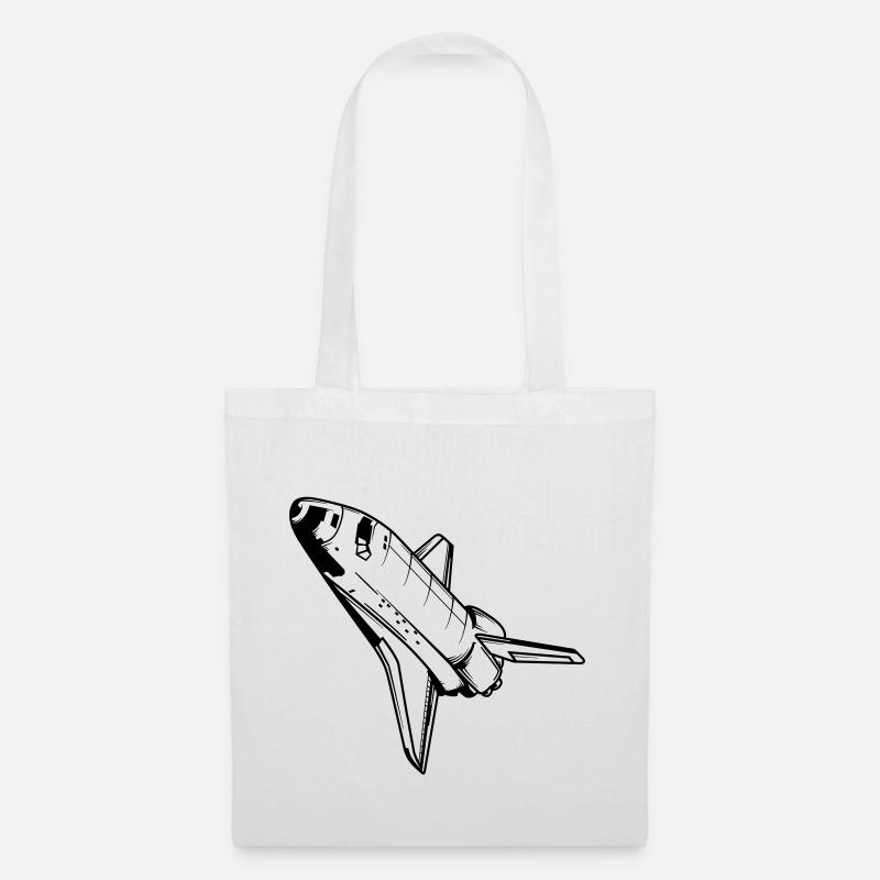 Raumschiff Spaceshuttle Astronaut Nasa Raumfahrt - Stoffbeutel - Weiß