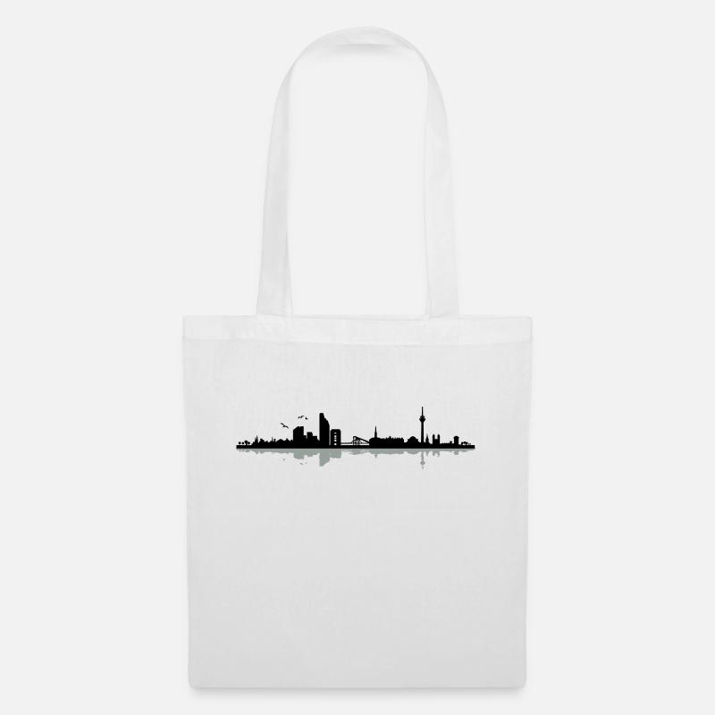 Düsseldorf Skyline - Stoffbeutel - Weiß