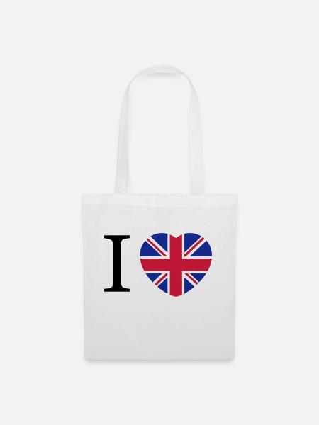 Großbritannien - Stoffbeutel - Weiß