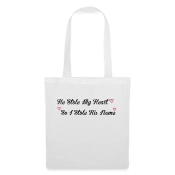 Stole My Heart - Sac en tissu - blanc - Devant