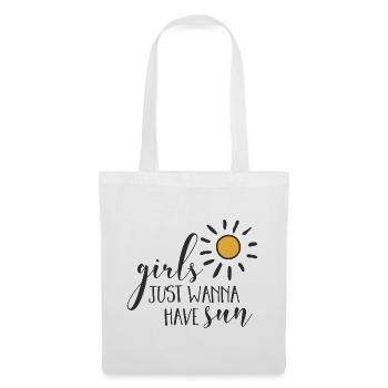Girl Power Design Inspirierende Sonne - Stoffbeutel - Weiß - Vorne