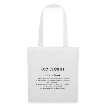 Crème Glacée - Sac en tissu - blanc - Devant
