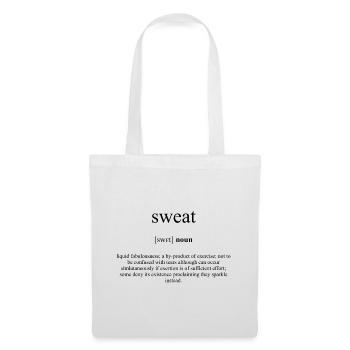 Sweat (Schweiß) Definition Dictionary - Tote Bag - white - Front