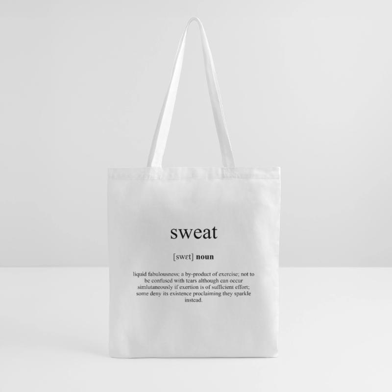 Sweat (Schweiß) Definition Dictionary Stoffbeutel