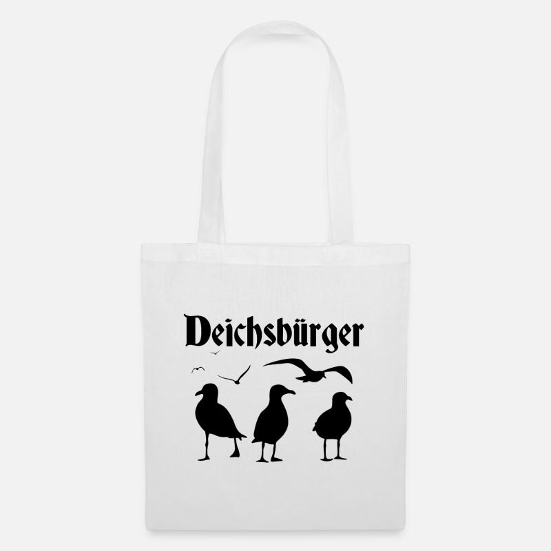 Deichsbürger - Stoffbeutel - Weiß