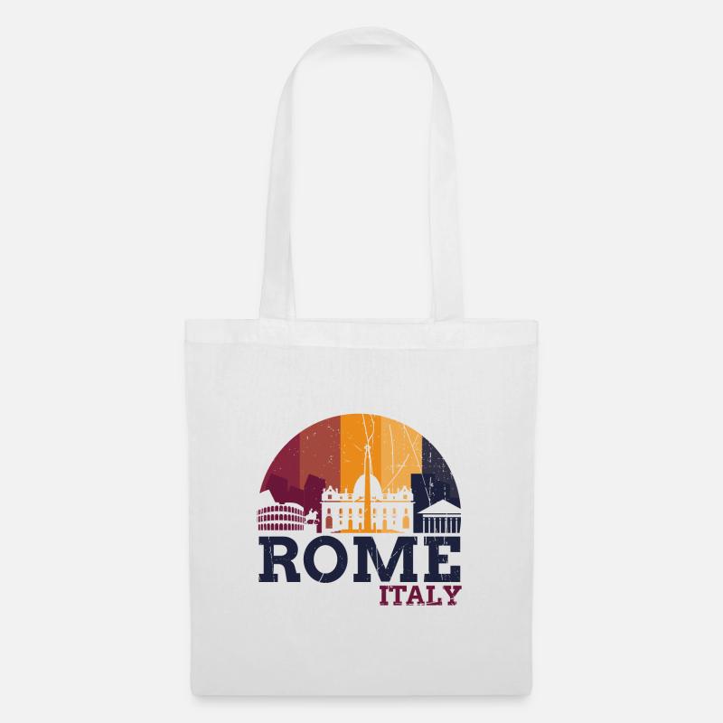 Rom - Italien - Stoffbeutel - Weiß