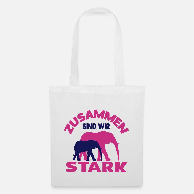 Zusammen sind wir stark - Stoffbeutel - Weiß
