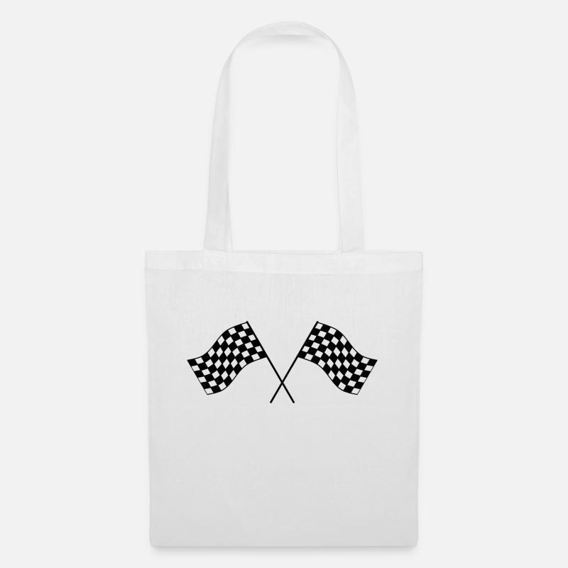 Drapeaux de course Racing flaggs - Sac en tissu - blanc
