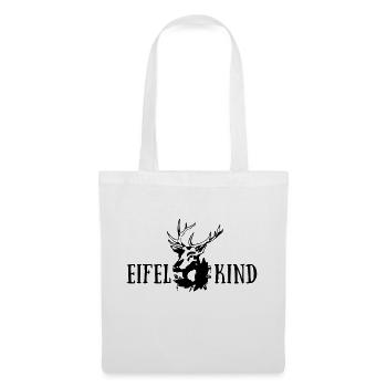 Eifelkind mit Hirsch - helle Shirts Edition - Stoffbeutel - Weiß - Vorne