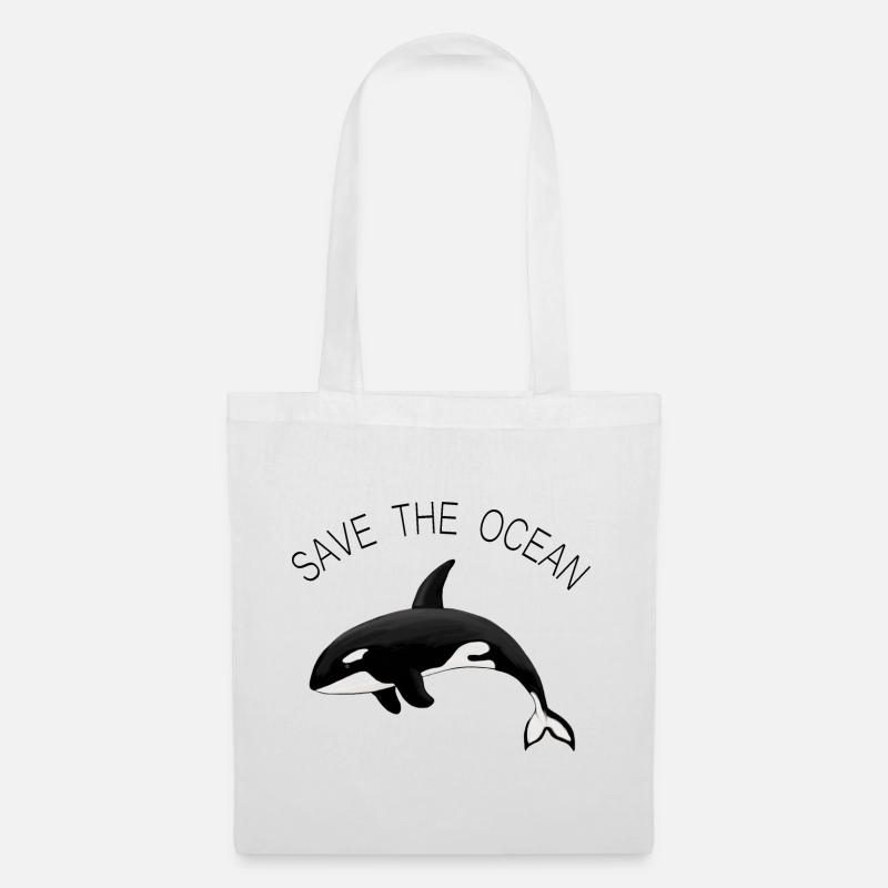 Save the Ocean Orca Killerwal - Stoffbeutel - Weiß