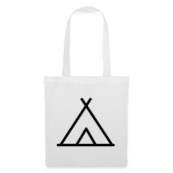 Symbol Tent Camping - Tote Bag - white - Front