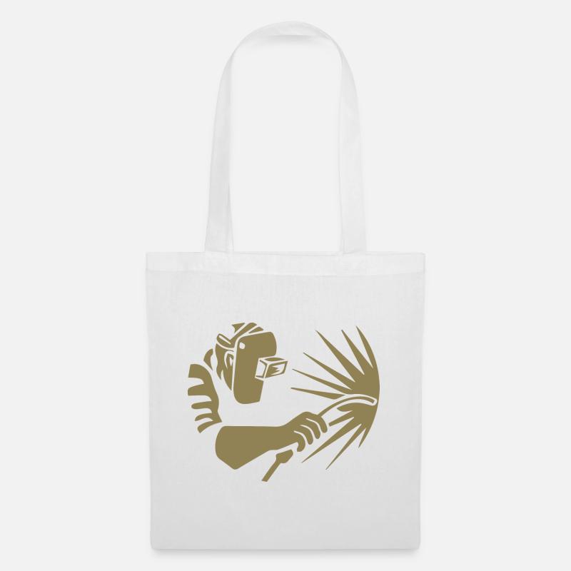 Schweißer Design Schweißer Geschenkideen - Stoffbeutel - Weiß