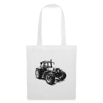 Alter Deutz Traktor - Stoffbeutel - Weiß - Vorne