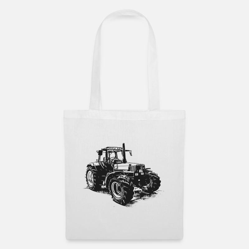 Alter Deutz Traktor - Stoffbeutel - Weiß